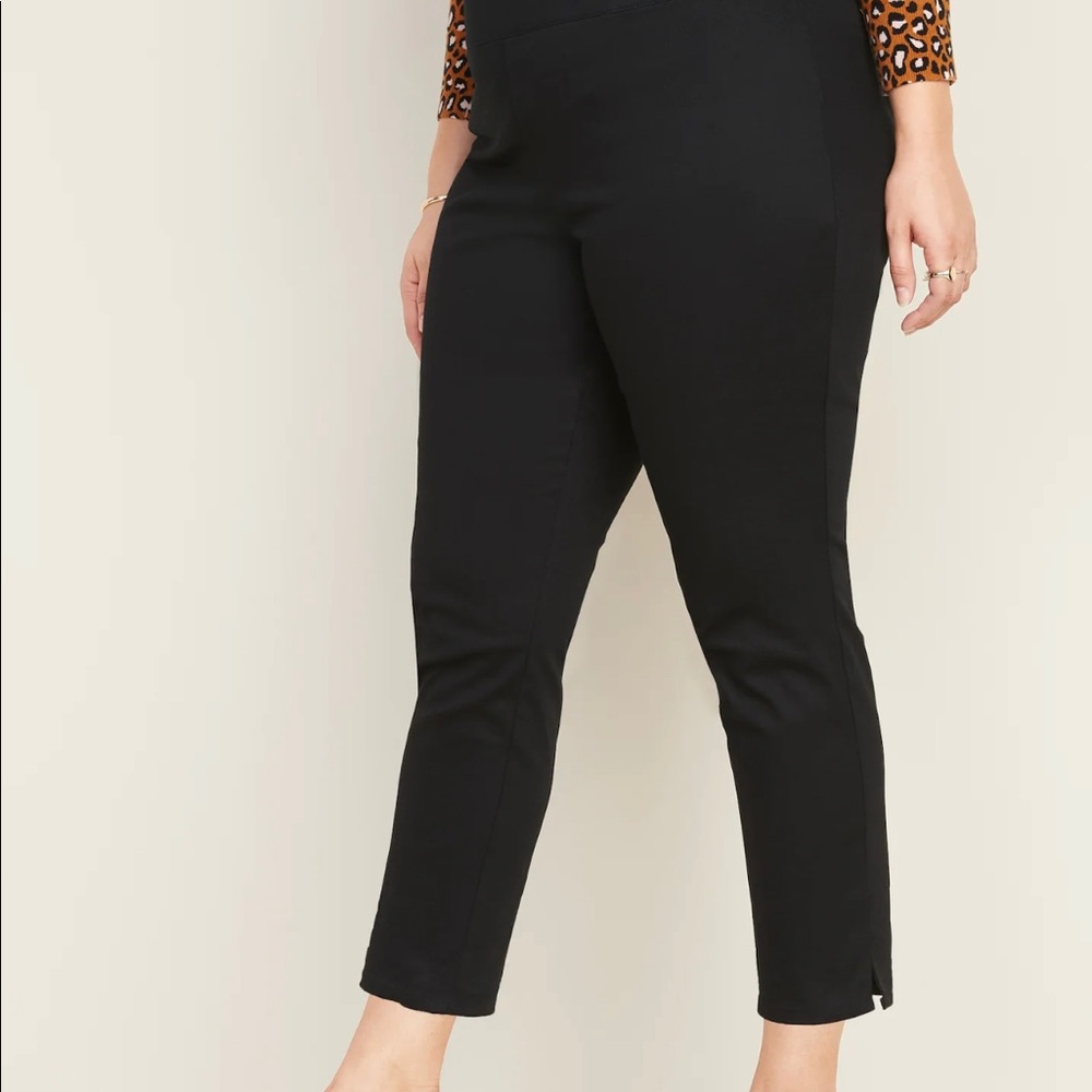 High-Waisted Plus-Size Pull-On Pants